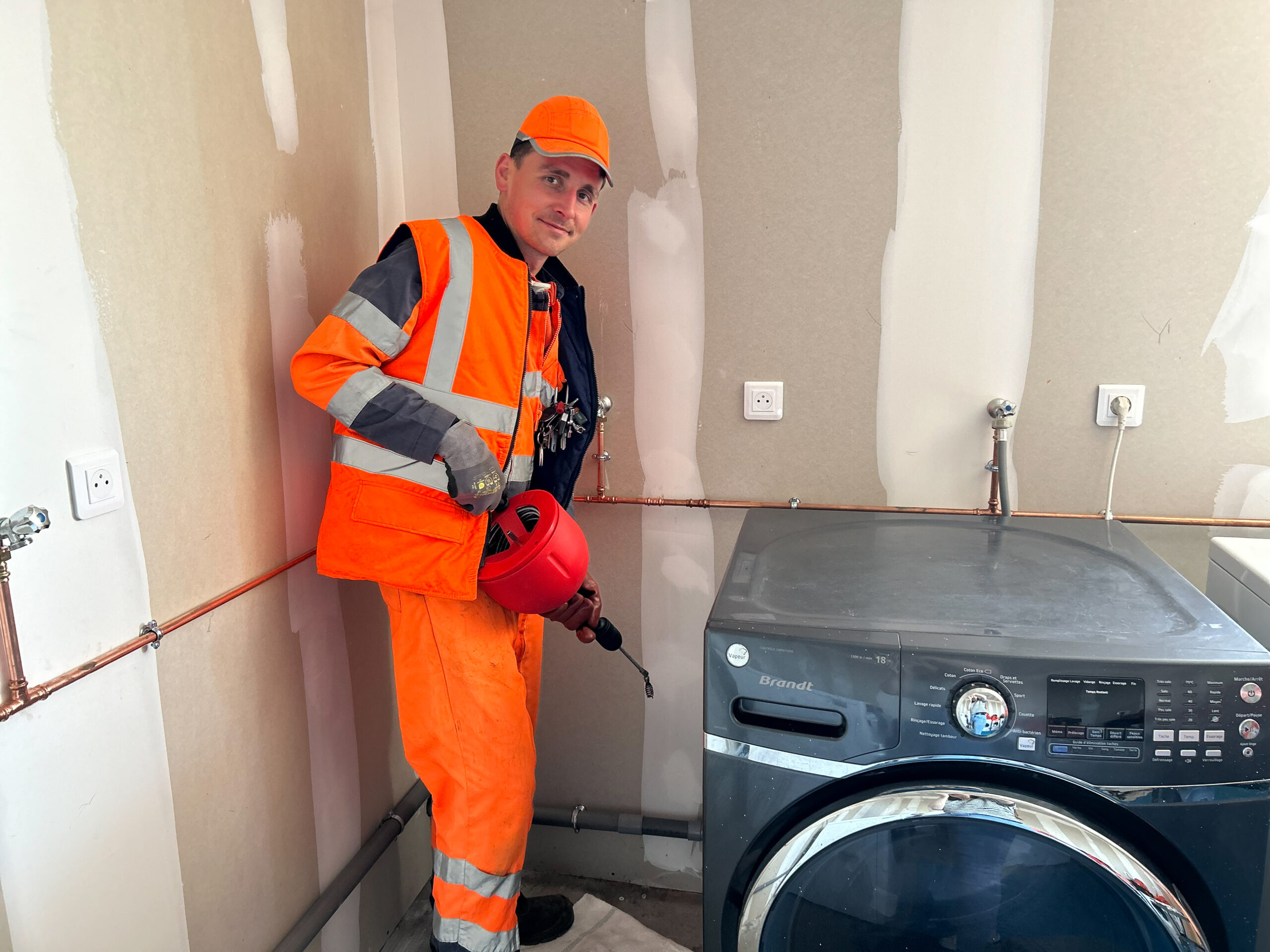 Débouchage de machine à laver